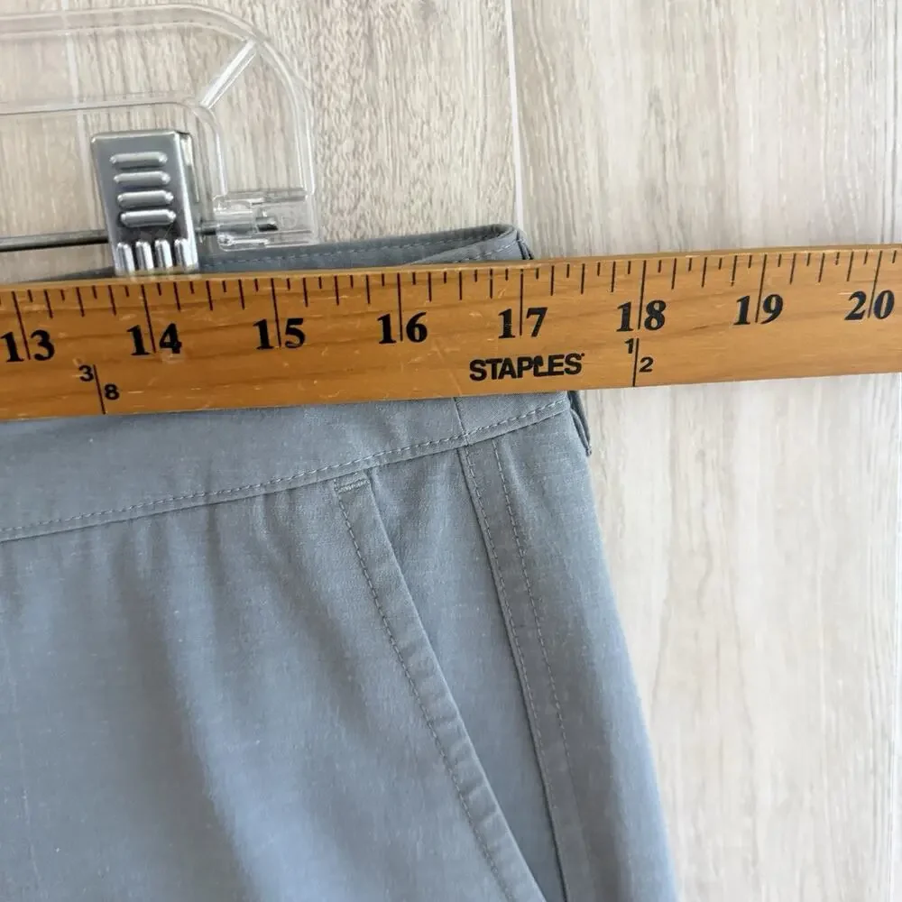 Faherty All Day Shorts Mens 33 Measures 34” Gray Chino Drawstring Stretch Casual